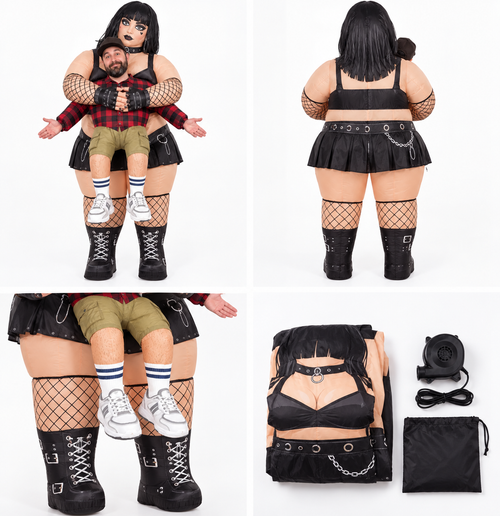 Goth Grab Inflatable Goth Girlfriend Costume