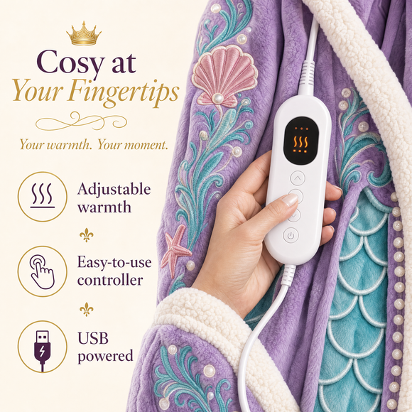 Cozy Crowns heated robe controller